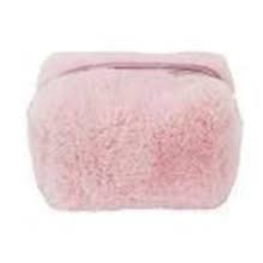 Pink Fuzzy Travel Bag